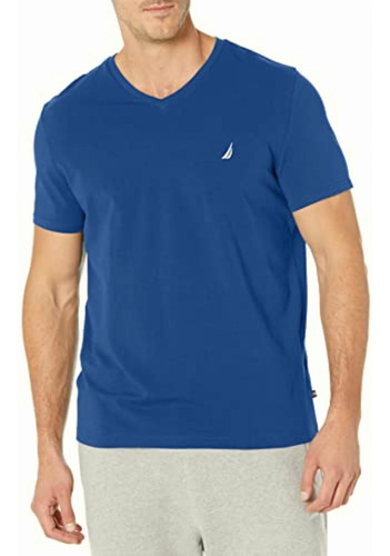 Nautica Playera De Manga Corta Para Hombre Con Cuello En V,