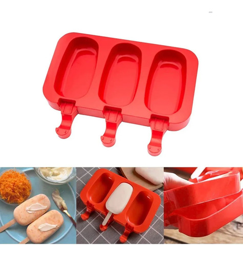 Set De 3 Palitos De Helado De Silicona Para Helado, 150