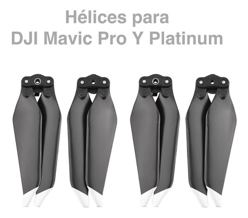 Imagen 3 de 6 de Hélices De Bajo Ruido Para Dji Mavic Pro Y Platinum Dron