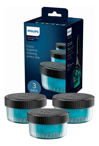 Philips Quick Clean Pod Cartridge Cleaning Refills Jc302 3pk