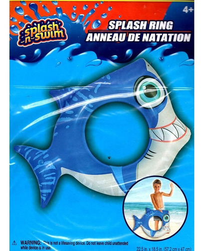 Boia Importada P/ Piscina Splash-n-swim Tubarão Shark