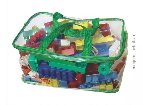 Brinquedo Educativo Mega Blocos de Montar 120 Peças - Pirlimpimpim  Brinquedos