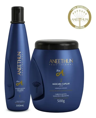 Combo Hidratação Intensa Linha A Aneethun Shampoo + Máscara