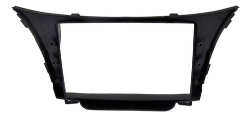 Marco de panel Dvd 2 DIN para Hyundai I30 2013 a 2016, negro