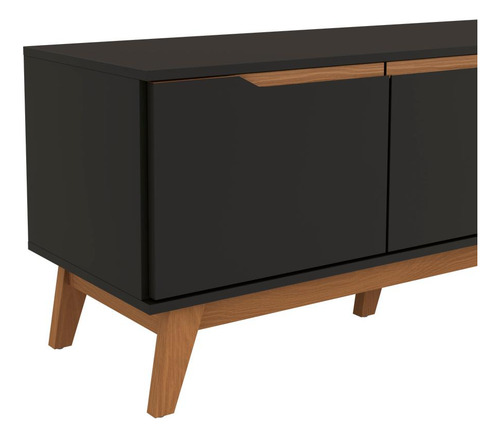 Rack Kappesberg 3 Portas Preto Fosco 180cm
