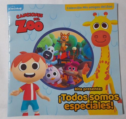 Colección Mis Amigos Del Zoo, Clarín: Figura + Cuento Jirafa Rita