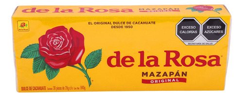 Mazapan De La Rosa De Cacahuate 30 Piezas