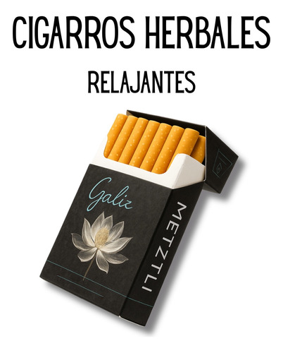 Cigarros Herbales Relajantes, Té D Lavanda, Menta, Pasiflora