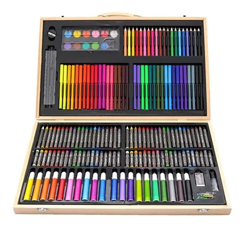 Set De Dibujo Y Pintura Lápices Y Accesorios 180 Piezas