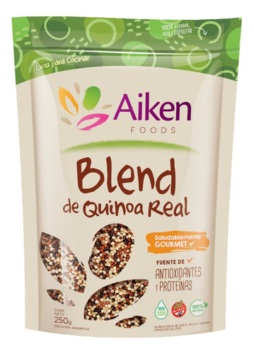 Blen De Quinoa Real Aiken - Blanca, Roja Y Negra Sin Tacc
