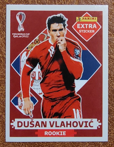 Extra Sticker Mundial Qatar 2022- Dusan Vlahovic Rookie