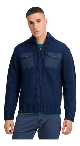 Cardigan Hombre Brooksfield Importado Lana Bolsillos 4062b