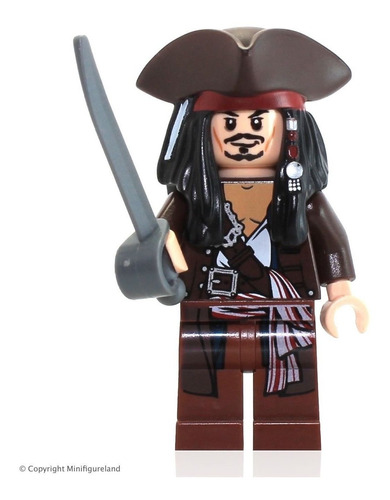Capit Án Jack Sparrow (sombrero Y Chamarra); Minifiguras De