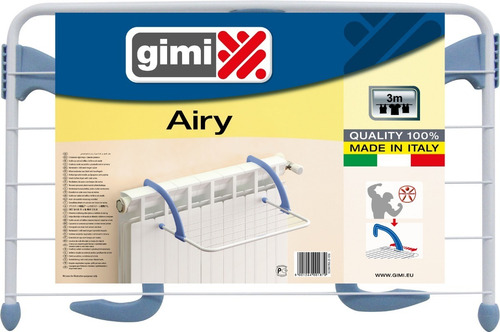 Imagen 6 de 10 de Tendedero Tender Para Balcon Baranda Plegable Gimi Italiano