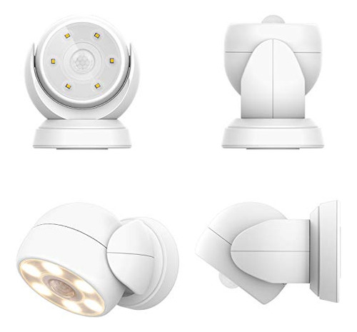Luz De Sensor De Movimiento Exteriores, Funciona Pilas,...