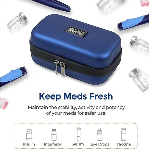 Maleta De Viaje Con 2 Bolsas De Hielo Para Medicamentos Diab