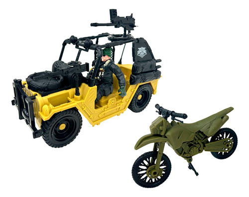 Muñecos Soldados Con Armas Y Vehículos De Guerra  