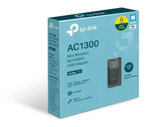 Adaptador Mini Dual Band TP-Link Archer T3u Ac1300 1267mbps