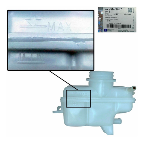 Imagen 9 de 10 de Deposito Envase Reservorio Refrigerante Spark Original