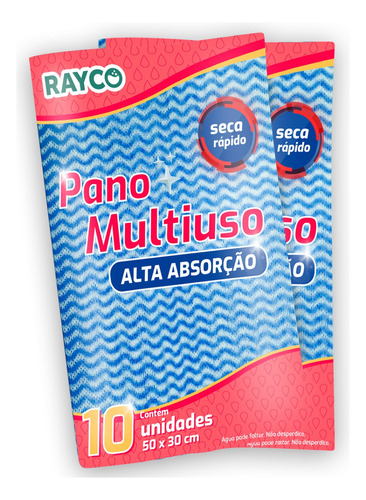 Pano para limpeza Rayco Paño pano azul 10 u