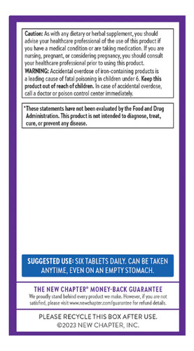 New Chapter Suplemento Multivitamínico Tiny Tabs 192 Sfn