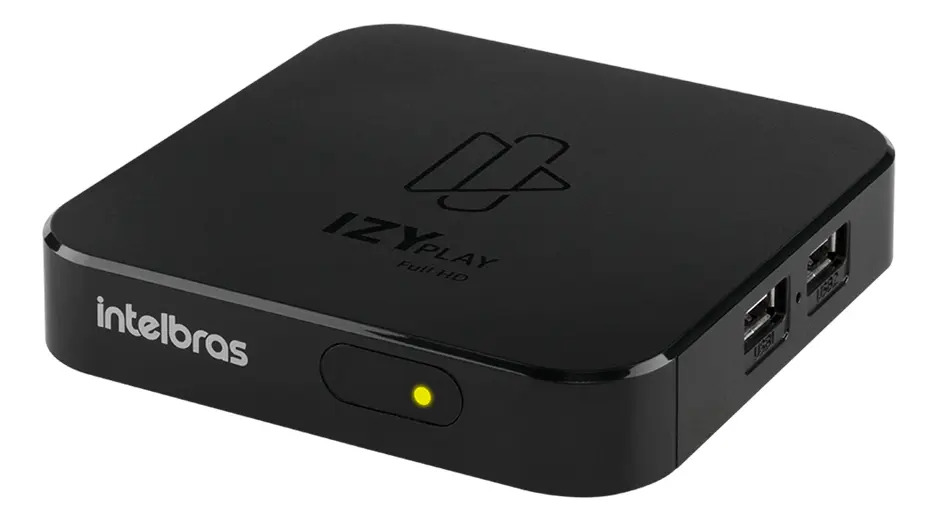 Smart Tv Box Full Hd Izy Play Intelbras Hdmi Bluetooth Wi-fi Cor Preto