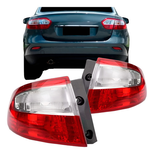 Par Lanterna Traseira Fluence 10 11 12 13 14 15 16 S/ Led Rf