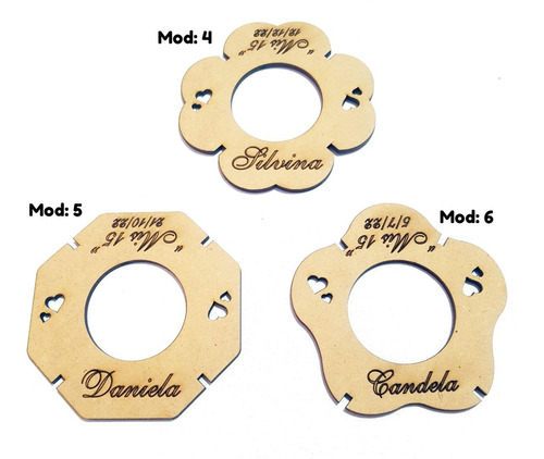 25 Fanales Porta Velas Fibrofacil Souvenir Casamientos Mdf