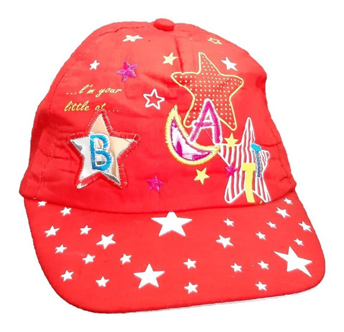 Gorra Para Niños Niñas Con Visera Verano Diseño Estrellas