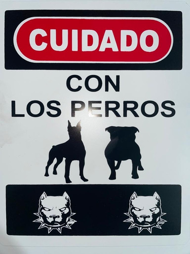 Señalamientos Cuidado Con Los Perros 15pz