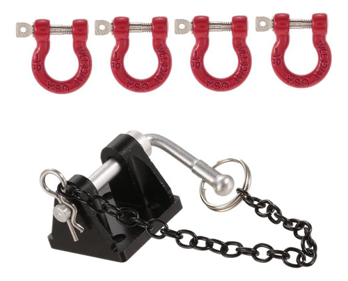 1:10 Rc Metal Tow Shackle Trailer Hook Set Para Scx10 -4 D90