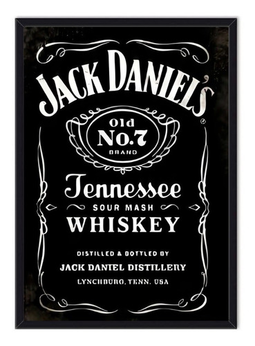 Cuadro Enmarcado - Póster Jack Daniels 