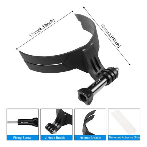 . Casco Portátil Puluz Sports-fs Para Casco Portátil Gopro