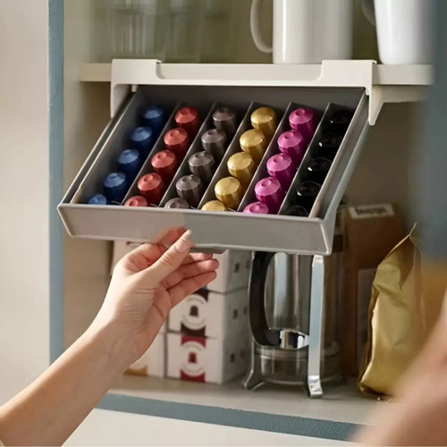 Organizador Deslizante Para Cápsulas De Café Porta Cápsulas Estético Y Funcional Para Cocina Ohmyshop