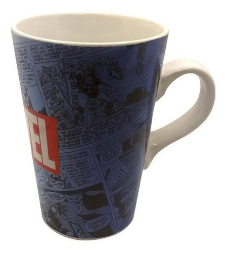 Taza De Cerámica Larga Marvel 4 Diseños