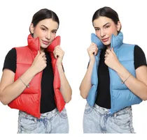 Comprar Par De Chalecos Cortos Juvenil Mujer Acolchado Bingo's star.