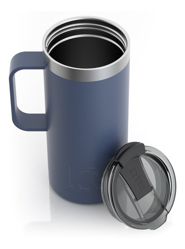 Imagen 4 de 9 de Taza Termica De Viaje Rtic, Freedom Blue Matte, 16oz Pc