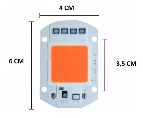 Led Cob 50w Full Spectrum 220v Calidad A2 Aluminio Grueso