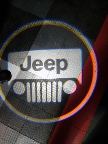 Luz Logo Puerta Proyector Para Piso Led Jeep