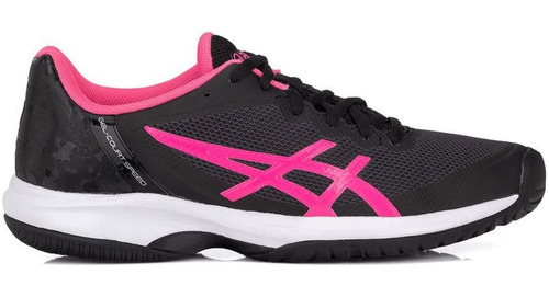 Tênis Asics Gel Court Speed Preto Rosa  - Quadra Rápida