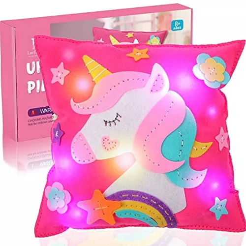 Handytoolinc Almohada larga de unicornio suave de peluche, almohada de  unicornio para dormir, almohada de unicornio de algodón, almohada de – Yaxa  Colombia