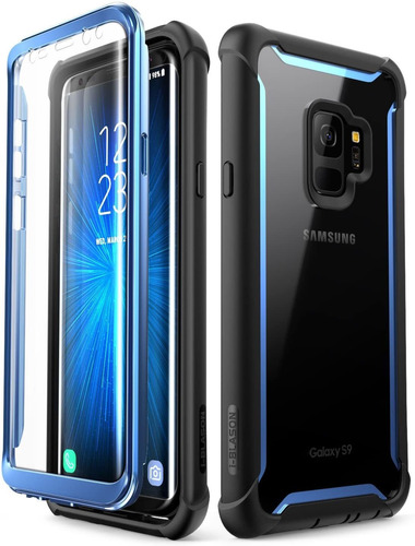 Funda Para Galaxy S9 (color Negro Y Azul/marca I-blason)