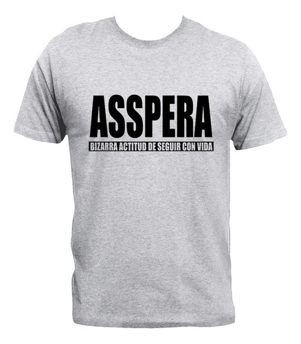 Remera Asspera Metal Bizarro 100% Algodón