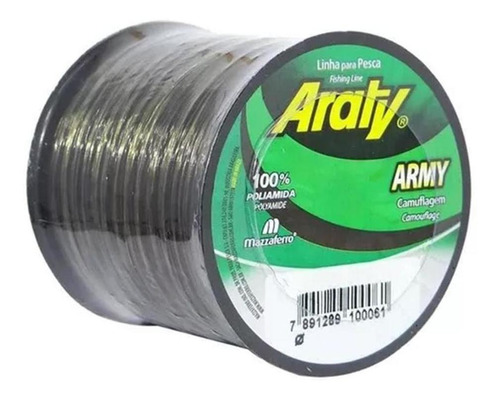 Linha Monofilamento Araty Army 0,40mm 24,3lbs 719m Camuflada
