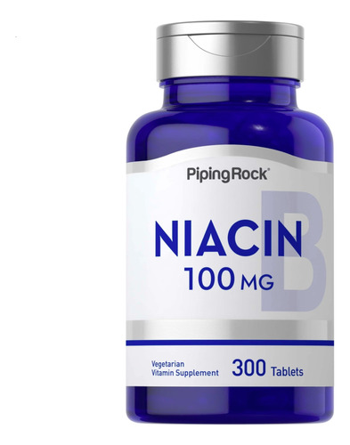 Niacina Vitamina B3 100mg 300 Tabletas