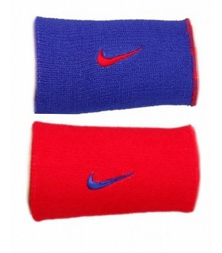 Munhequeira Nike Grande Dri-fit Dupla Face - Vermelho/azul