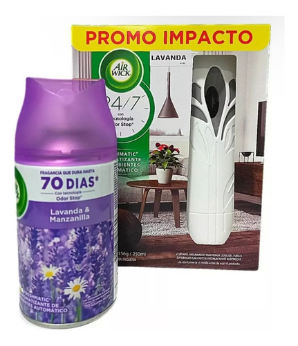 Pack Air Wick Aparato Ambientador Dispensador +1 Recarga