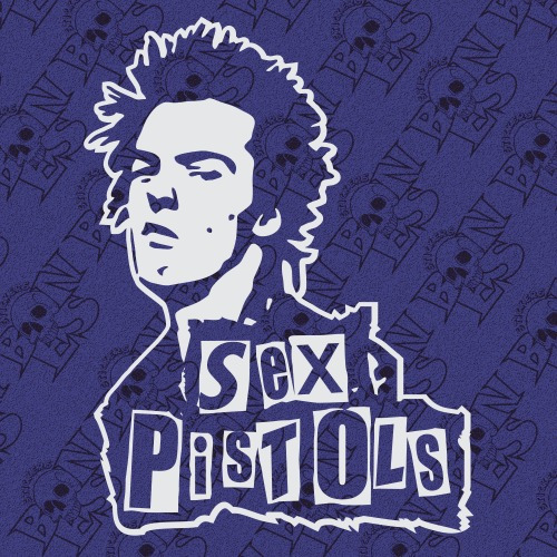 Calco Sid Vicious - Sex Pistols -punk Vinilo Sticker Plotter