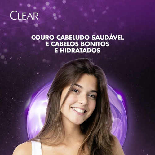 Shampoo Anticaspa Hidratação Intensa 200ml Clear
