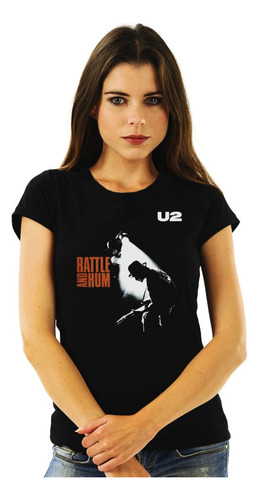 Polera Mujer U2 Rattle And Hum Pop Impresión Directa